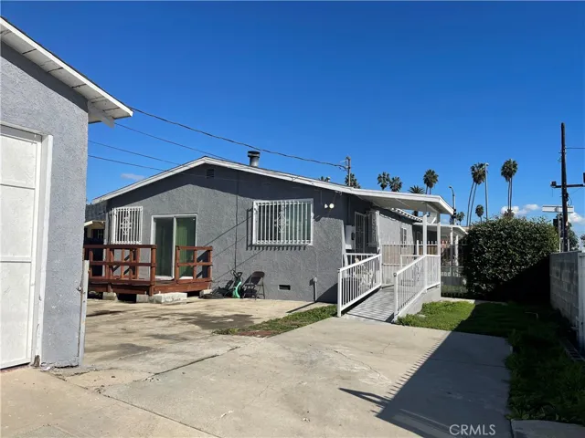 Rear view of house