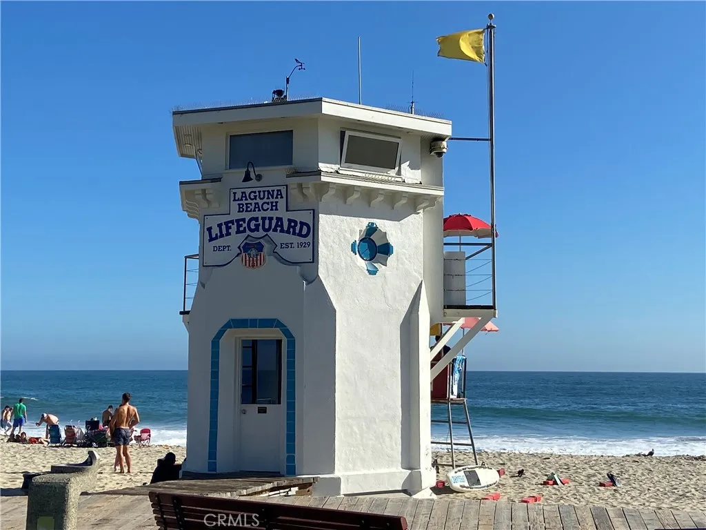 Main Beach lifeguard station in Laguna Beach.