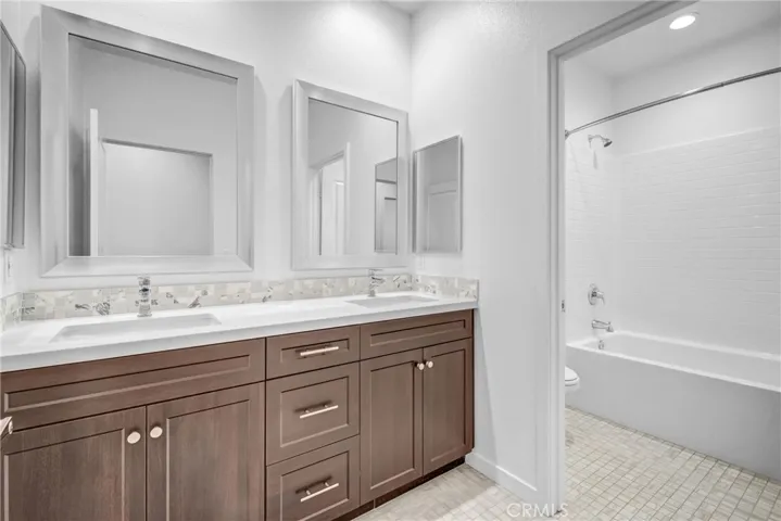 Upstairs -  Full bathroom