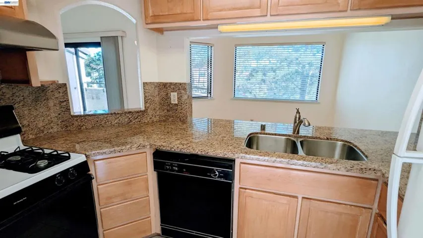 kitchen to dining area