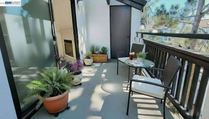 virtually staged balcony