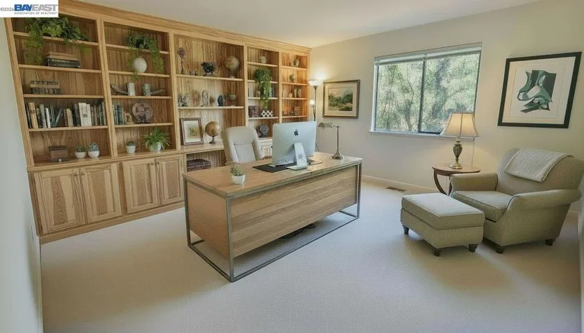 virtually staged bedroom #2 as home office