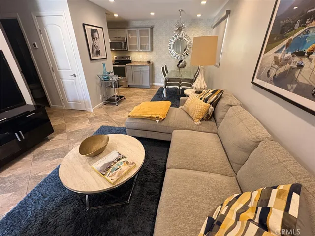 Living room and dining room.