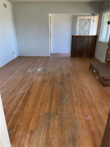 View of living room from dining area
