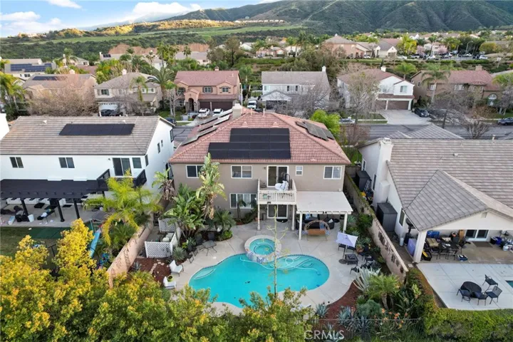 Drone shot of the back of the entire lot.