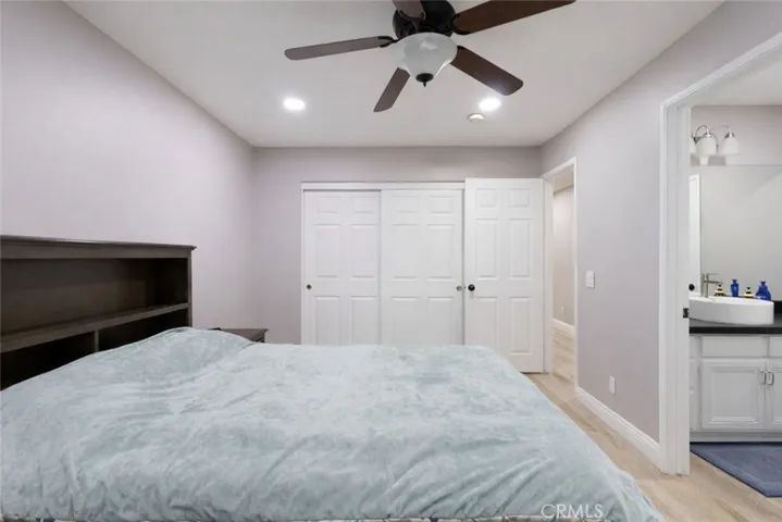 Third bedroom, with jack and jill full bathroom shared with second bedroom.