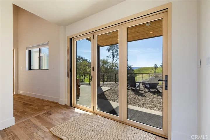 These are retractable doors that open all the way.