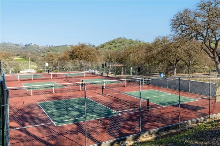 These are our pickleball courts. We have a huge pickleball group