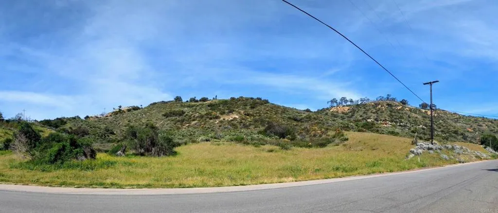 Looking at the lot from the road