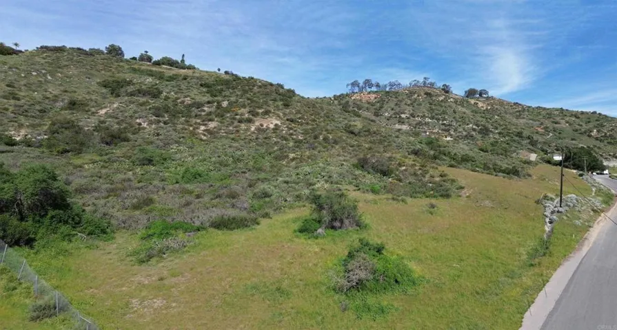 From west side of lot
