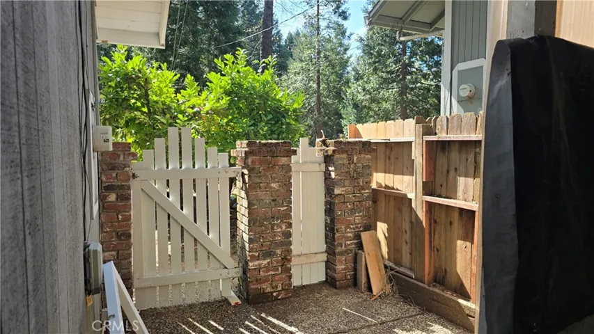Great space for trash bins