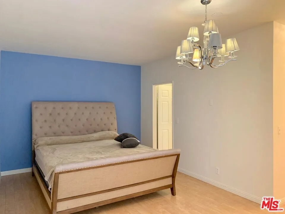 California King master bed