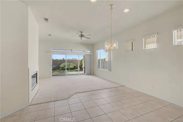 Open view from kitchen