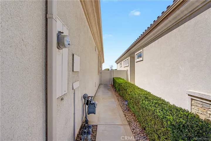 Left side of property