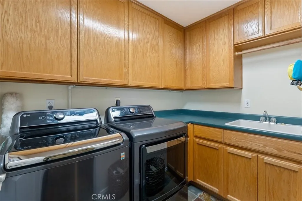 downstairs laundry room