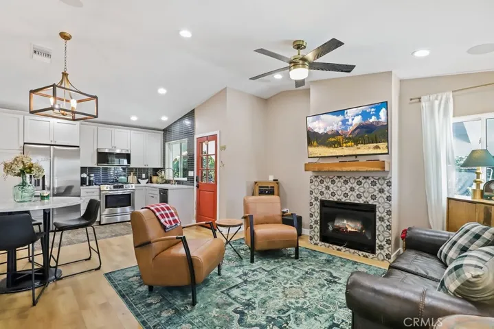 Living room from front door