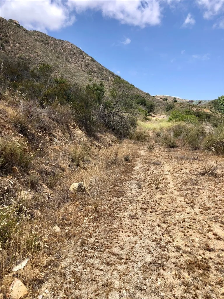 Uphill road to property.