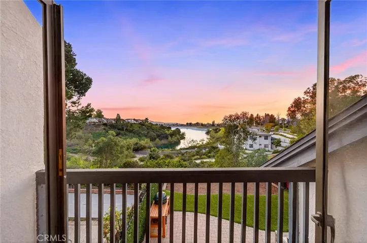balcony view from primary bedroom
