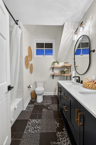 completely remodeled bathroom