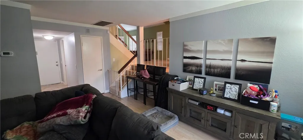 Step down family room