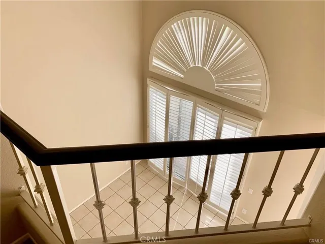 Lofted area top of stairs