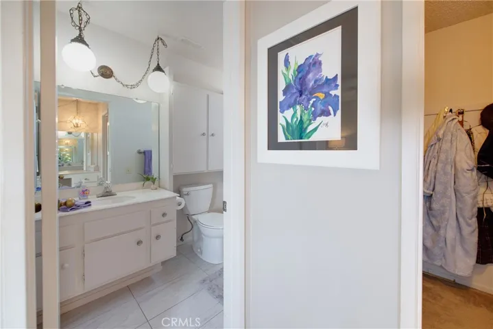 Master bath and walk-in closet.