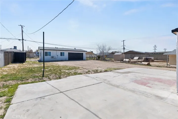 Backyard and view of second unit