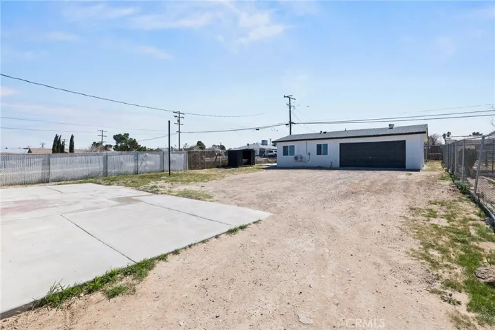 Backyard and view of second unit