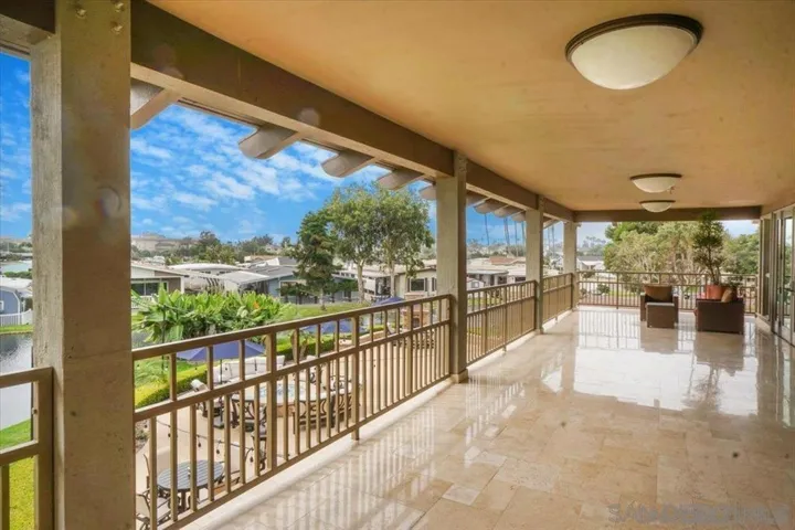 Upper deck of clubhouse