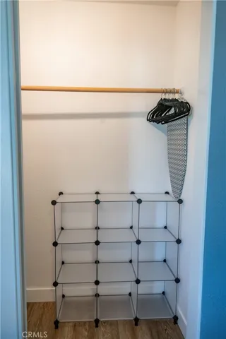 Closet in bedroom 1 )Same closet in bedroom 2. Sliding doors.