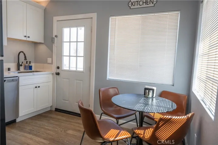 Dining area in the kitchen