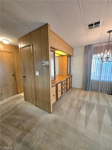 Built in hutch and two storage closets.