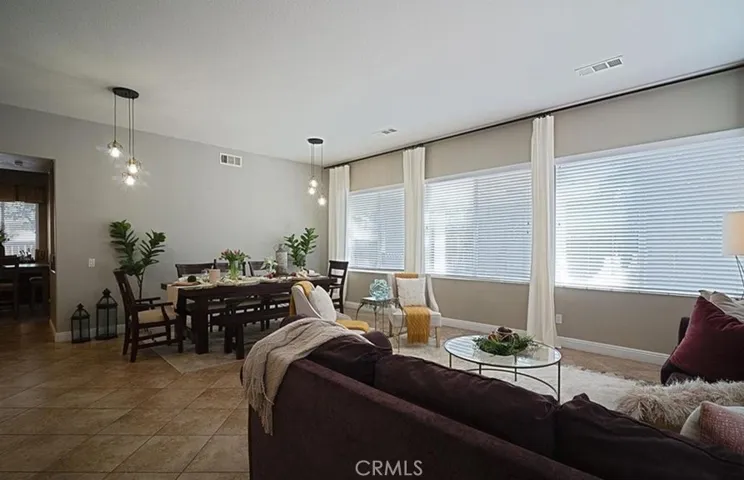 Formal Dining and Living Room with Wall-of-Windows