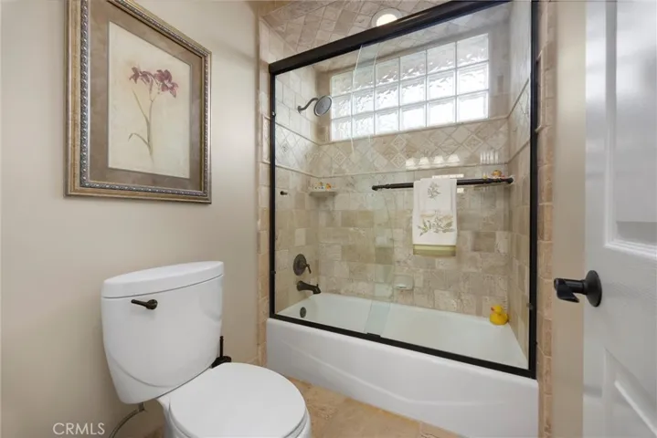 Guest bathroom facing driveway