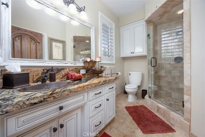 Guest bathroom facing river