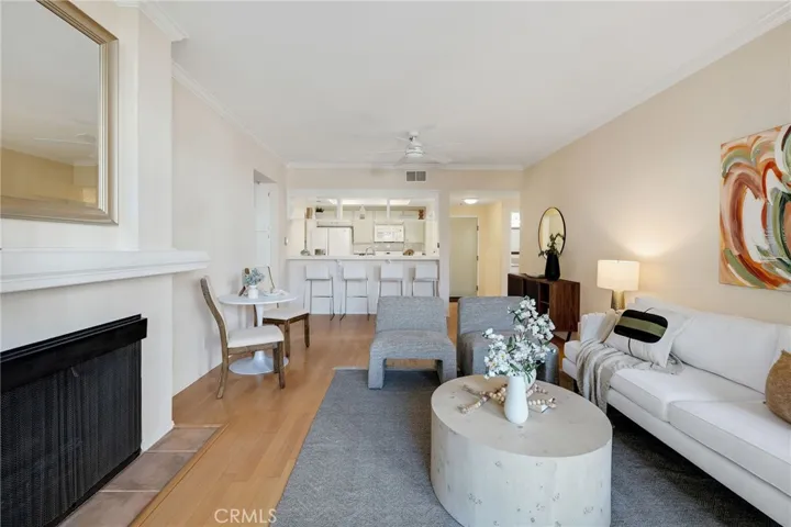 Living room view from patio