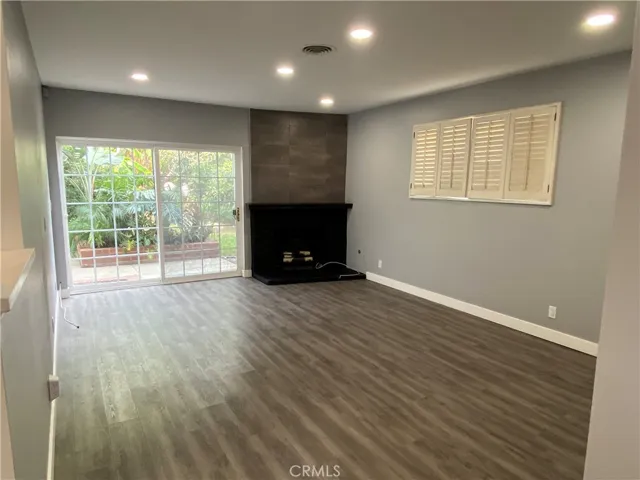 gas fireplace in living room