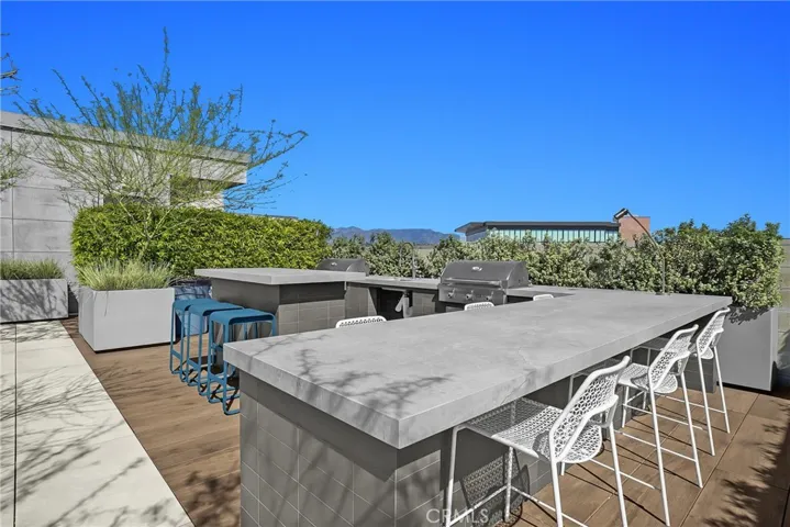 Rooftop BBQ area