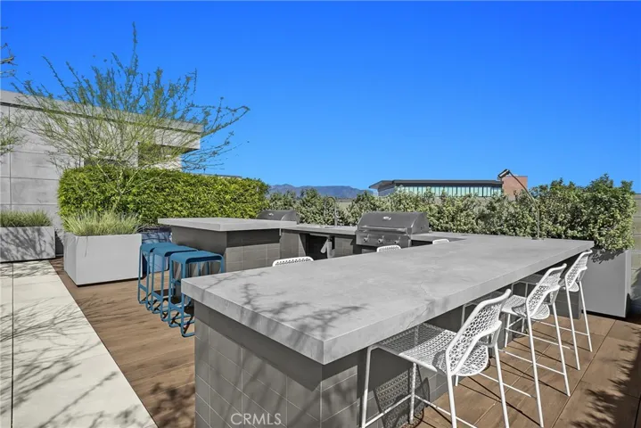 Rooftop BBQ area