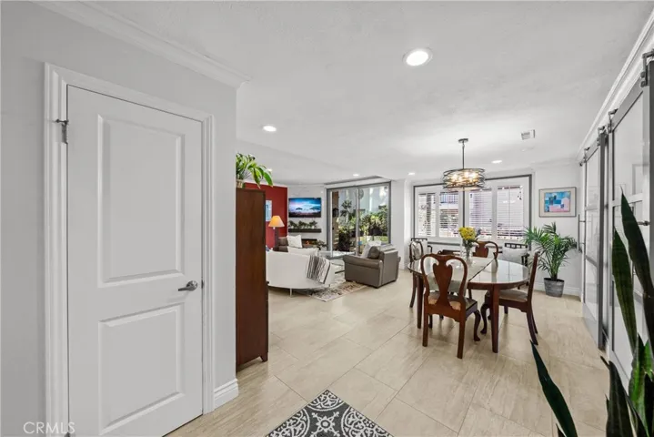 Entry with closet space and landing area.