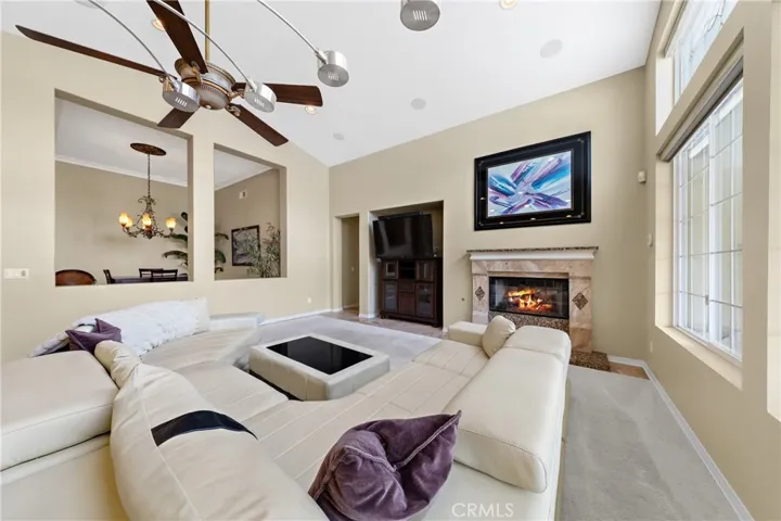 Living Room Featuring Fireplace And Comfortable Seating Area