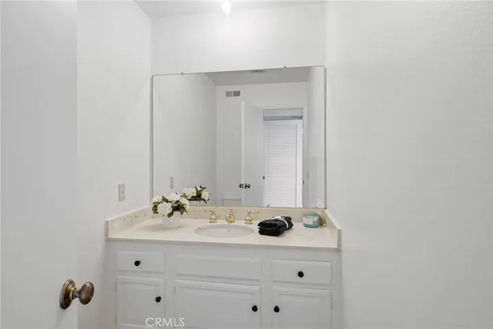 Lower level half bath