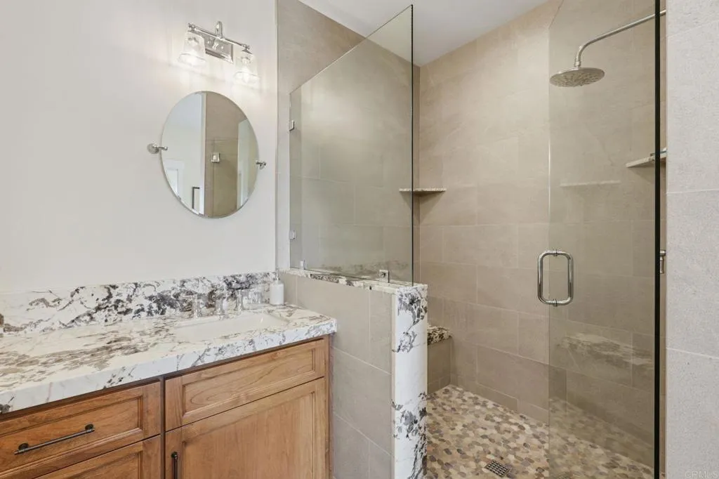Glass Enclosed Shower