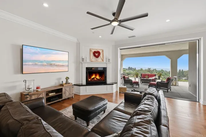 Great Room with a Beautiful Fireplace