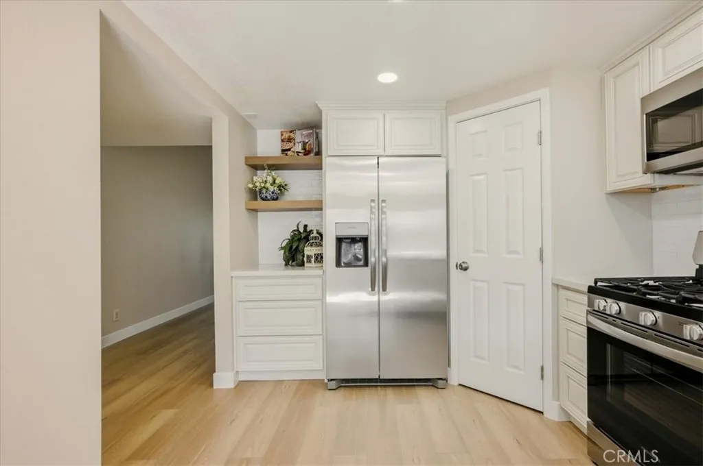 Designer wood shelving