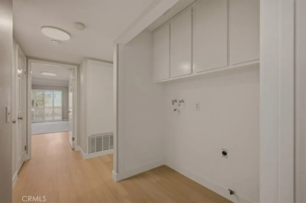 Indoor laundry area.
