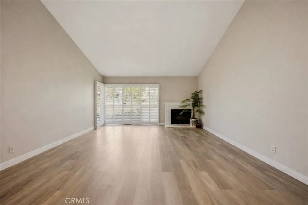 Luxury vinyl flooring in wood plank style.