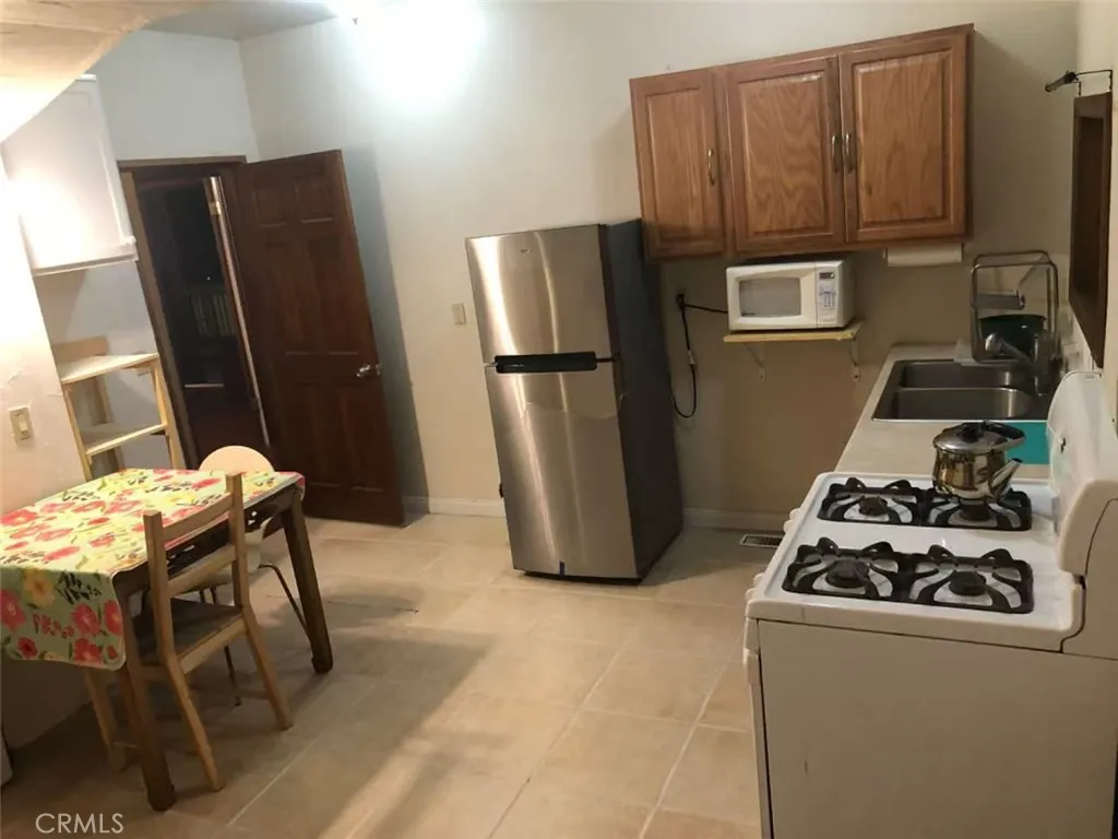 Bottom level kitchen area