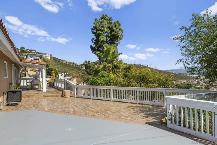 Back Balcony patio area off of house