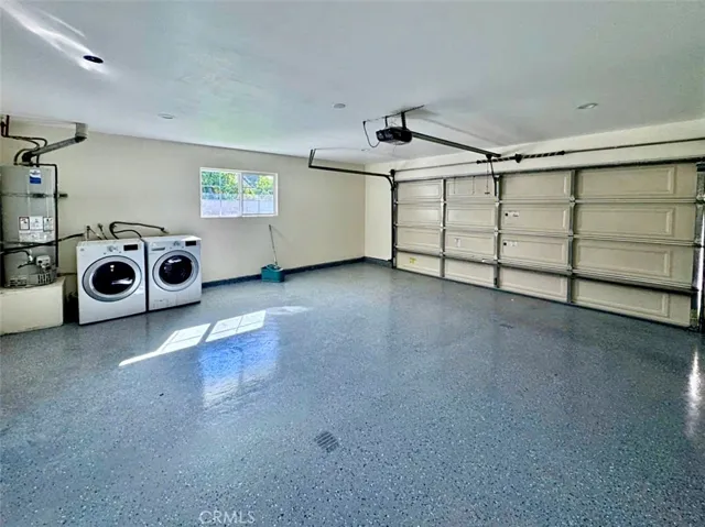 Garage with new epoxy flooring